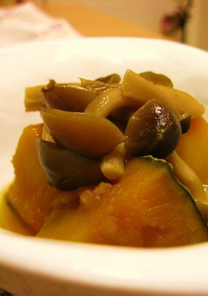 かぼちゃとしめじの煮物-レシピのメイン写真