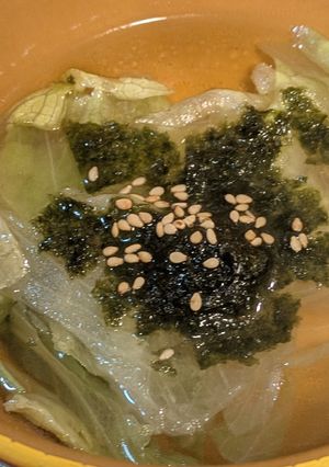 レタスと海苔の和風スープ-レシピのメイン写真