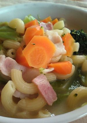 野菜たっぷりマカロニスープ『ソーパス』-レシピのメイン写真