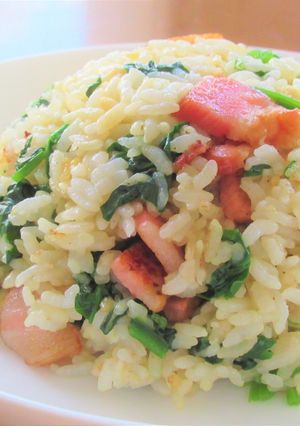 ベーコンとほうれん草のチャーハン-レシピのメイン写真
