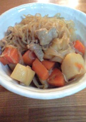 普通のお鍋で無水肉じゃが-レシピのメイン写真