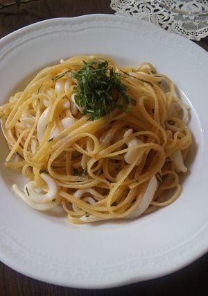 門外不出！イカ味噌しそスパゲティ-レシピのメイン写真