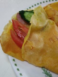 朝食に野菜充実クレープサンド-レシピのメイン写真