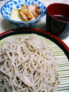 名水で手打ち蕎麦 冷やし鶏せいろ-レシピのメイン写真