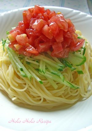 すぐに食べたい時の★冷製トマトパスタ★-レシピのメイン写真