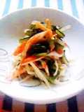 ☆もやし春菊カニカマ☆ゆず風味の和え物♪