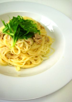 混ぜるだけ！和風ツナマヨの冷製パスタ-レシピのメイン写真