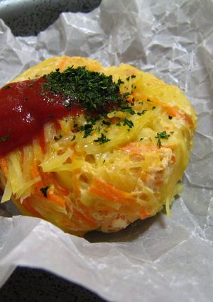 ポテトをまとったチキンバーグ-レシピのメイン写真