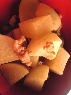 鶏ひき肉と大根の煮物-レシピのメイン写真