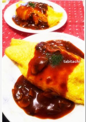 雞肉奄烈蛋飯（牛肉汁）-レシピのメイン写真