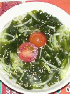きゅうりとわかめの冷たいスープ-レシピのメイン写真