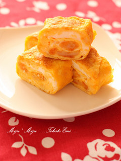 冷凍食品で♡プリプリ海老の卵焼き-レシピのメイン写真