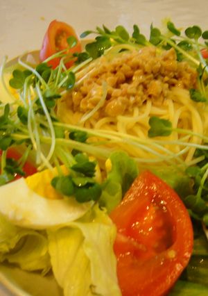 激ウマ！簡単納豆サラダスパ-レシピのメイン写真