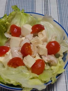 ヘルシー✿豆腐とささみのサラダ-レシピのメイン写真