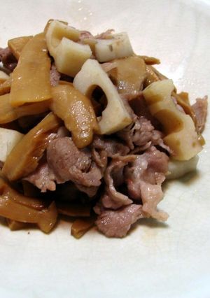 肉れんこんメンマ炒め-レシピのメイン写真