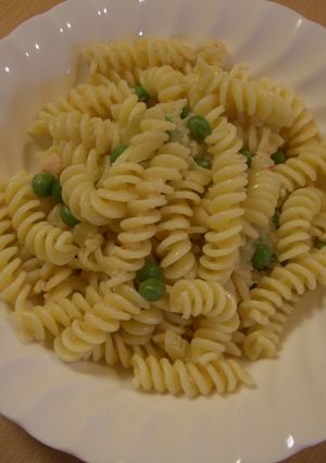 かに缶とグリーンピースのパスタ-レシピのメイン写真
