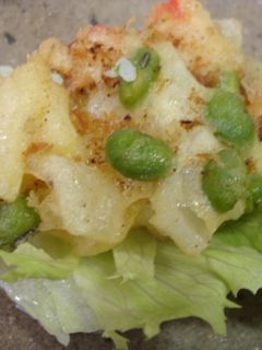 プリプリ海老と枝豆の熱々かき揚げ♪-レシピのメイン写真