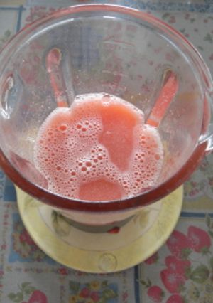 スイカシロップかき氷にかけてどうぞ!-レシピのメイン写真