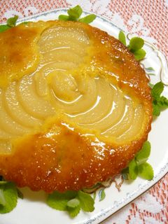 簡単!桃缶deアーモンドケーキ♪タルト風-レシピのメイン写真