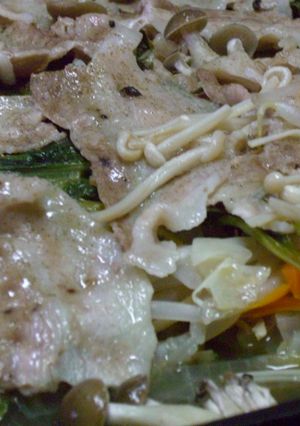 豚バラのヘルシー蒸し焼き-レシピのメイン写真