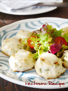 レンコンに乗ったつくね✿チーズ焼き -レシピのメイン写真