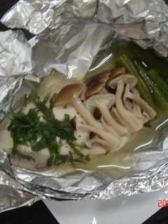 簡単★ホイルの香味酒蒸し-レシピのメイン写真