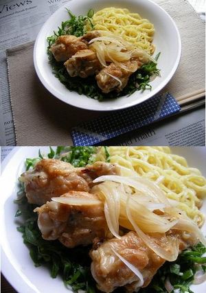 鶏手羽の南蛮酢★キンキンに冷やした中華麺-レシピのメイン写真