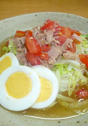 野菜モリモリ☆ぶっかけサラダ素麺-レシピのメイン写真