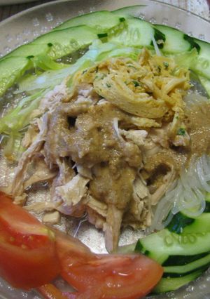 鶏むね肉でボリュームバンバンジー-レシピのメイン写真