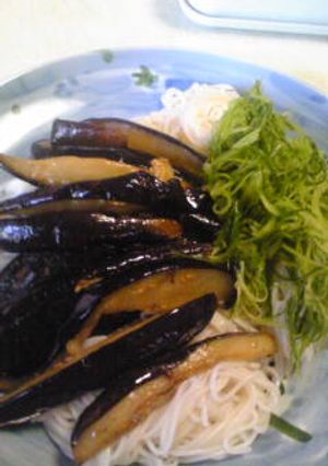 ☆ぶっかけそうめん☆なす焼きのせ☆-レシピのメイン写真