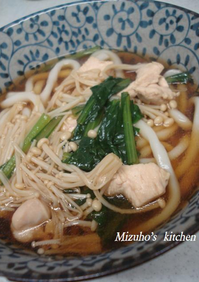 えのきと小松菜の温うどん♪-レシピのメイン写真