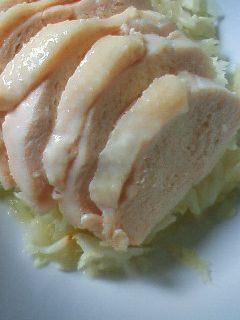 簡単レンジで蒸し鶏キャベツ-レシピのメイン写真