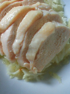 簡単レンジで蒸し鶏キャベツ-レシピのメイン写真