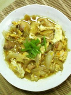 鶏肉と玉ねぎの卵とじ☆親子丼にも^-レシピのメイン写真