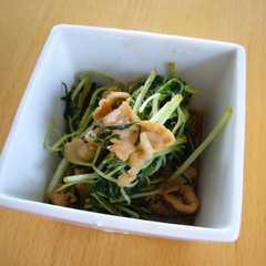 きび砂糖で　水菜と豚肉の甘辛炒め-レシピのメイン写真