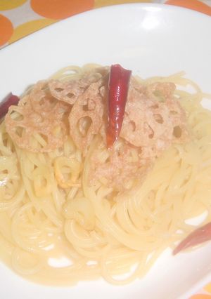 れんこんのペペロンチーノ-レシピのメイン写真