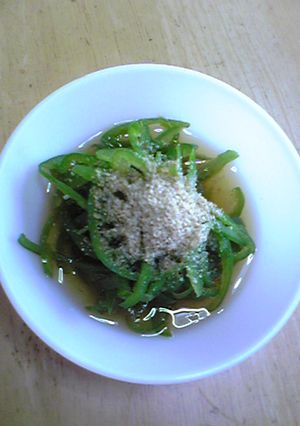 ピーマンで素麺風〜☆-レシピのメイン写真