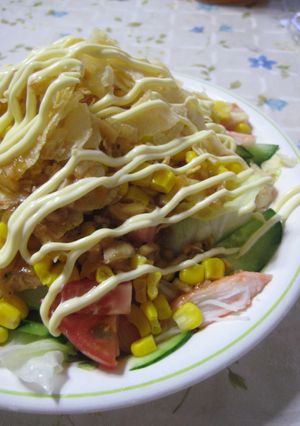 パリポリｯ★ポテトチップスサラダ-レシピのメイン写真