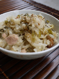 高菜めんたいおこわ-レシピのメイン写真