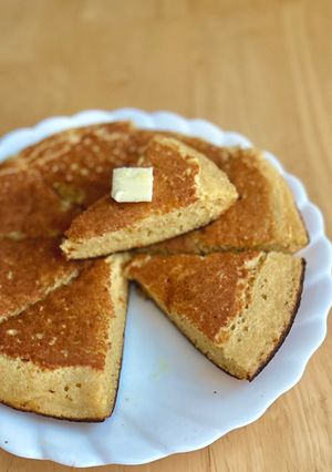 小麦粉無し⭐︎混ぜるだけ粉豆腐のパンケーキ-レシピのメイン写真