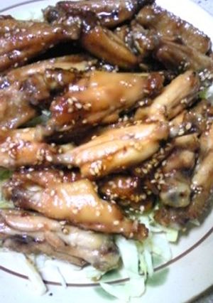 やみつき♪手羽中の甘辛煮-レシピのメイン写真