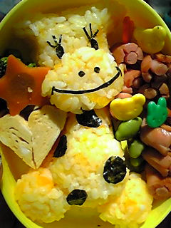 キリンさんキャラ弁(デコ弁)-レシピのメイン写真