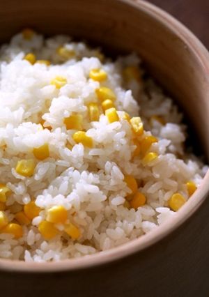 味は塩と酒 ルクルーゼでとうもろこしご飯-レシピのメイン写真