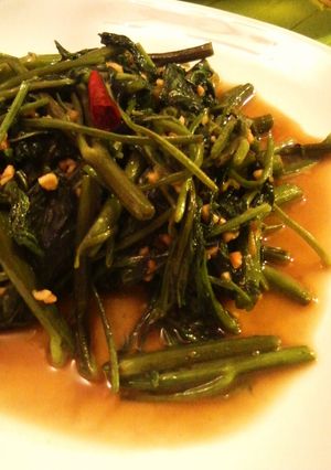 屋台の味！！空芯菜の炒め物-レシピのメイン写真