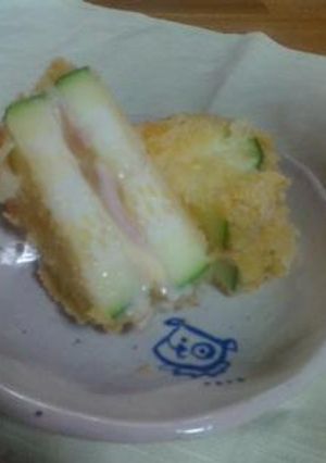 ズッキーニのハムチーズフライ-レシピのメイン写真