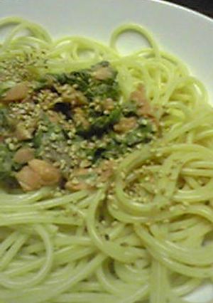 塩鮭とシソのマヨ醤油パスタ-レシピのメイン写真