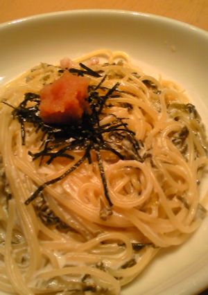 高菜明太クリームパスタ　～未知の九州～-レシピのメイン写真