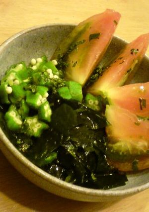 トマトとオクラのわかめサラダ-レシピのメイン写真
