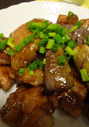 鶏肉とナスの甘酢南蛮風炒め☆-レシピのメイン写真