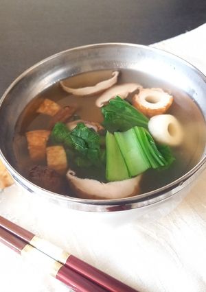 竹輪と干し椎茸のやさしいお吸い物-レシピのメイン写真